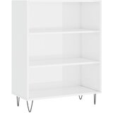 Maison Chic Knjižna omara - Knjižni regal visok sijaj bela 69,5x32,5x90 cm inženirski les, (21725928) | Shoptok.si