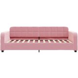  Raztegljiva postelja roza 100x200 cm žamet | Shoptok.si
