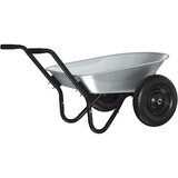 vidaXL Kolovrat Srebro in črno 124 x 73 x 65 cm Jeklo, (5000107306) | Shoptok.si