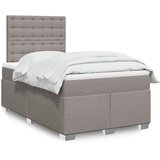  Krevet s oprugama i madracem smeđesivi 120 x 190 cm od tkanine | shoptok.hr