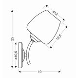 Lesnina XXXL STENSKA SVETILKA Zina E27 | Shoptok.si