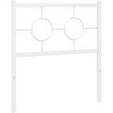  Metalno uzglavlje za krevet, bijelo, 75 cm | Shoptok.si