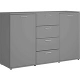  Komoda siva 120 x 35 5 x 75 cm od konstruiranog drva | shoptok.hr