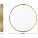  Brilagi - LED prigušiva svetiljka GLASS POOL DOUBLE LED/80W/230V 60 cm zlatna + daljinski upravljač | Eponuda.com