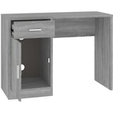  Radni stol s ladicom i ormarićem sivi hrast 100x40x73 cm drveni | shoptok.hr