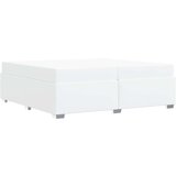  Konstrukcija postelje Bela 200 x 200 cm Umetna koža | Shoptok.si
