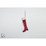 Dekoracija ZA BOR 17CM CRVENA VELUR | Eponuda.ba