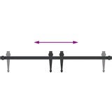 vidaXL Komplet drsnih vrat omarice 91 cm ogljikovo jeklo | Shoptok.si