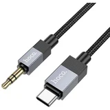 Audio AUX kabel Jack 3.5 mm (muški) na USB C (muški) 1 m UPA32B crni