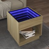  Stolić s beskonačnim LED svjetlima boja hrasta 50 x 50 x 50 cm | Eponuda.ba