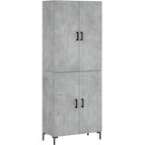  Visoka komoda siva betona 69,5x34x180 cm od konstruiranog drva Slike