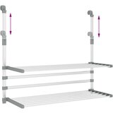  Za sušenje za balkon 89 x 25 x (60 - 95) cm aluminijski | shoptok.hr