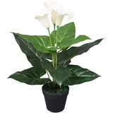  Umjetna Kala Ljiljan s Lončanicom 45 cm Bijela | shoptok.hr