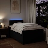  Krevet s oprugama i madracem crni 120 x 200cm od tkanine | shoptok.hr