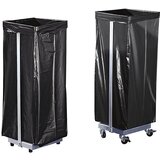VAR Stojalo za koše za smeti, jekleno, za prostornino 120 l, stacionarno, VxŠxG 940 x 370 x 330 mm | Shoptok.si