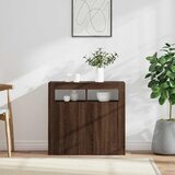  Komoda s LED svjetlima boja dimljenog hrasta 80 x 35 x 75 cm | shoptok.hr