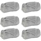 Pokrivači za bacanje 6 pcs Siva 220 x 240 cm Runo | shoptok.hr