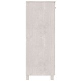 vidaXL omara za čevlje bela 85x40x108 cm trdna borovina | Shoptok.si