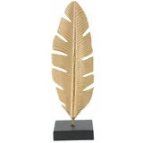 Mauro Ferretti Dekorativni svečnik v zlati barvi Feather, višina 34 cm