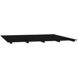 Okvir za krevet crni 200 x 200 cm od masivne borovine | Shoptok.si