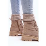 Boto Women's Trapper Boots with Zip Beige Apolosi | ePonuda.com