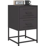  Noćni ormarići 2 kom crni 36 x 39 x 60,5 cm čelični | shoptok.hr