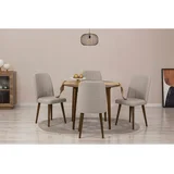 trpezarijski sto i stolice vina 1005 walnut cream