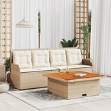  3-dijelni set vrtnih sofa od poliratana s jastucima bež | shoptok.hr