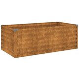  Povišena vrtna gredica 100 x 50 x 36 cm od čelika COR-TEN | shoptok.hr