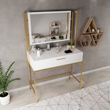 Hanah home modern L753 whitegold make-up table cene