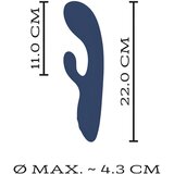 You2Toys Intense - zajčji vibrator z ročajem za klitoris (črn) | Shoptok.si