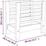  Stalak za časopise 40 x 26,5 x 38,5 cm od masivnog drva oraha | Eponuda.com