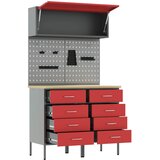  Set radnih ormarića s ladicama s policom 5 pcs Crvena | shoptok.hr