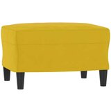  Fotelja s tabureom žuta 60 cm baršunasta | shoptok.hr