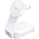 Misura MH10 3-v-1 Zložljiva Brezžična Polnilna Postaja - WHITE, (22156566) | Shoptok.si