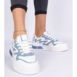 D/CEO marka niezdefiniowana Blue women's sneakers with denim accents Lasata | Shoptok.si