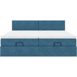 vidaXL Otomanski okvir kreveta s madracima plavi 180x200cm baršunasti | shoptok.hr