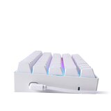Redragon DRAGONBORN K630 RGB WHITE RED SWITCH mehanska tipkovnica bele barve | Shoptok.si