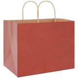  Papirnate vrećice 250 kom s ručkama crvene 32x22x24 cm | shoptok.hr
