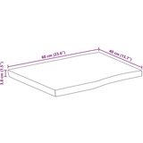 Stolna ploča 60x40x3 8 cm od masivnog drva manga sa živim rubom | shoptok.hr