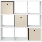  Strani šal s predalom Bela 102 x 31 x 99,5 cm, (5000233850) | Shoptok.si