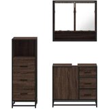 vidaXL 3-dijelni set kupaonskog namještaja boja smeđeg hrasta drveni | shoptok.hr