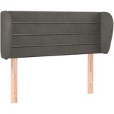  Uzglavlje s ušima tamnosivo 83x23x78/88 cm baršunasto | shoptok.hr