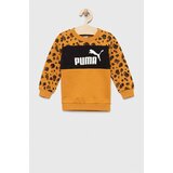 Puma Dječja dukserica ESS+ MATES Crew boja: žuta, s uzorkom | shoptok.hr