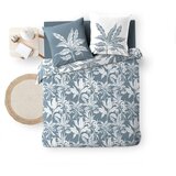 Douceur d intérieur Bela/modra bombažna posteljnina za zakonsko posteljo/podaljšana 240x220 cm Hera – | Shoptok.si