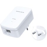 Mercusys MP510 KIT AV1000 Gigabit Powerline N300 Wi-Fi KIT (1× MP510 + 1× MP500) 300 Mbps na 2,4 GHz, 1000 Mbps Powerline, Broadcom CPU, 1× Gigabitni | Eponuda.ba