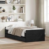  Konstrukcija postelje s predalom Črna Orehovina 90 x 190 cm, (5000104403) | Shoptok.si