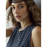 Sinsay Mini haljina s volanima u karo uzorku | shoptok.hr