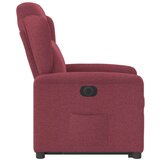  Električni naslonjač na podizanje od tkanine boja vina | shoptok.hr