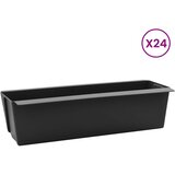  Kutije za cvijeće za Euro palete 24 pcs Crna 36 x 13,5 x 9,5 cm | shoptok.hr